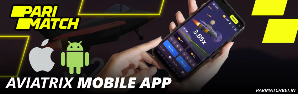 Play Aviatrix on Android and iOS using the Parimatch mobile app