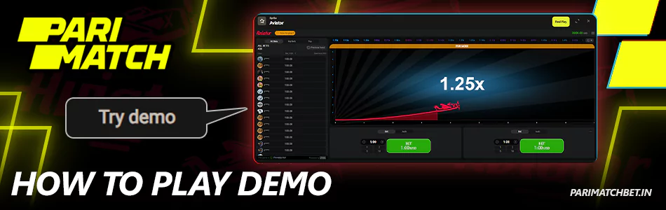 How to play Aviator Demo at Parimach IN website