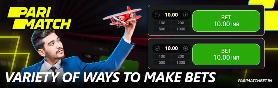 Various ways to bet on the Aviator game for Parimatch India players