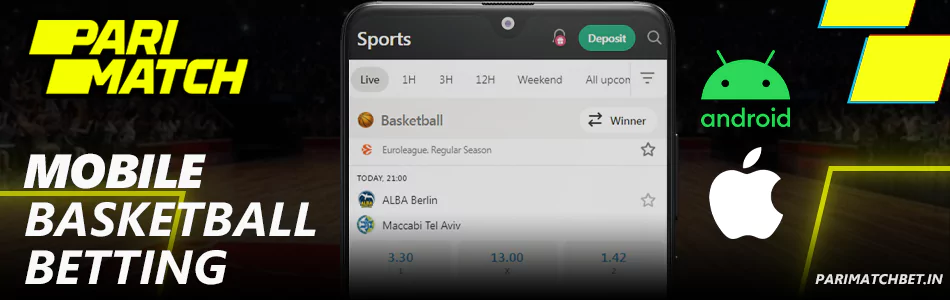 Mobile Basketball Betting at Parimatch
