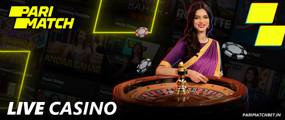 Parimatch Live Casino has more than 10 categories of games with live dealers