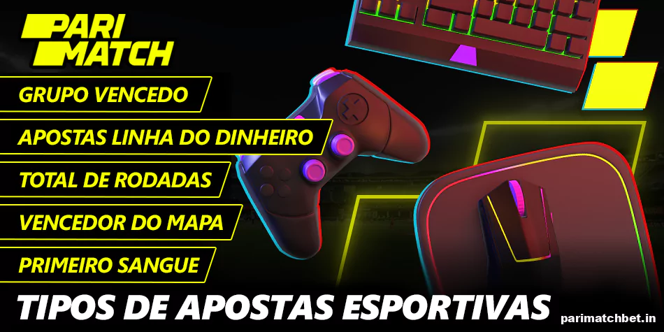 Tipos de apostas em esportes cibernéticos para jogadores brasileiros da Parimatch
