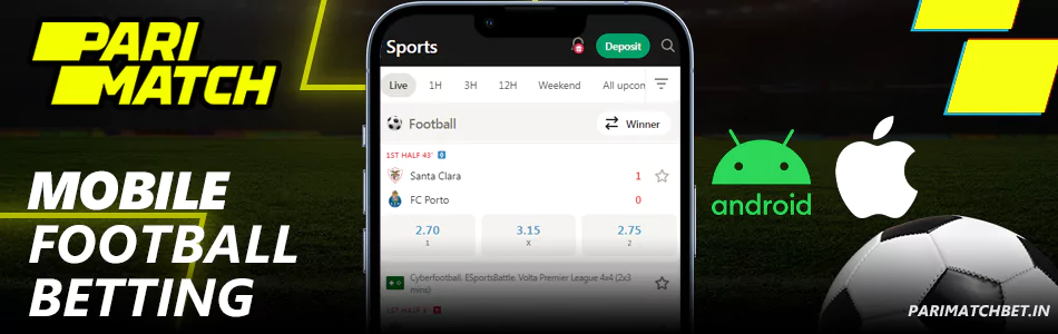 Mobile Football Betting at Parimatch