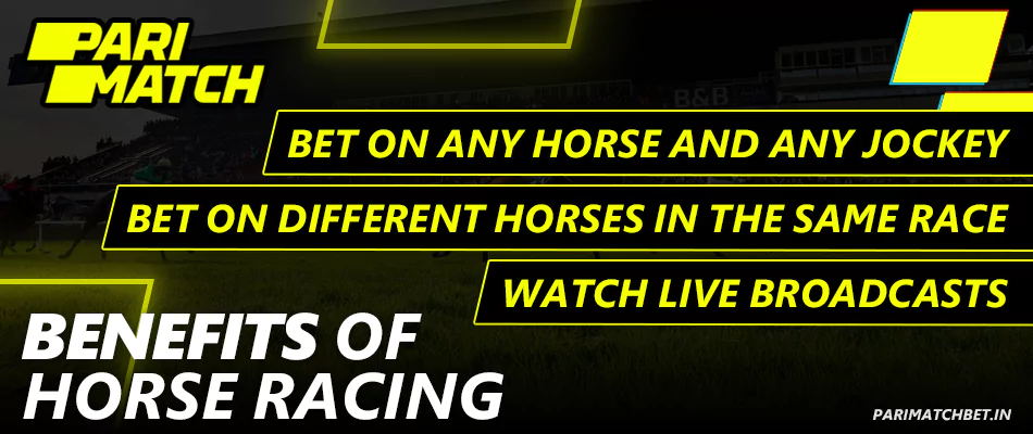 Main features of Horse Racing betting at Parimatch India