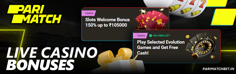 Parimatch Live casino bonuses in India