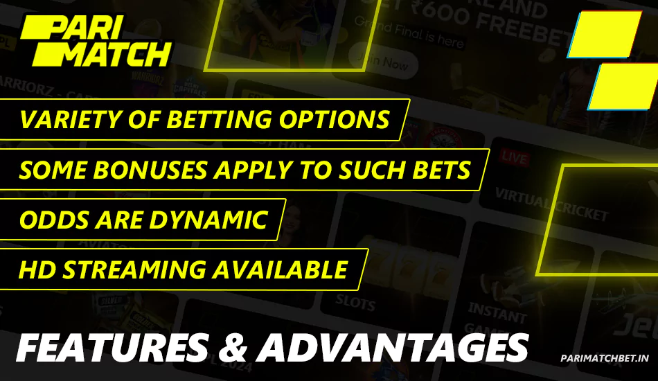Features and advantages of movie betting at Parimatch