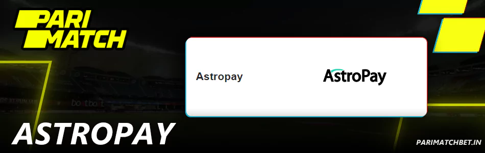 Payment method AstroPay in Parimatch