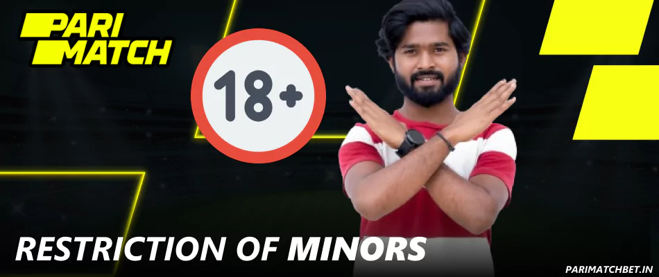 Restrictions for minors used at Parimatch in India