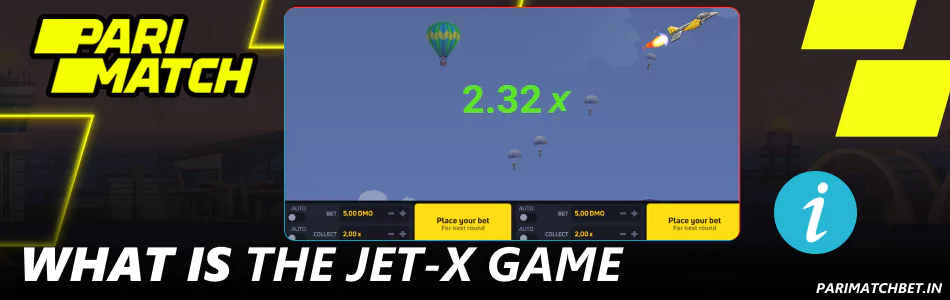 Parimatch पर Jet-X गेम के बारे में जानकारी