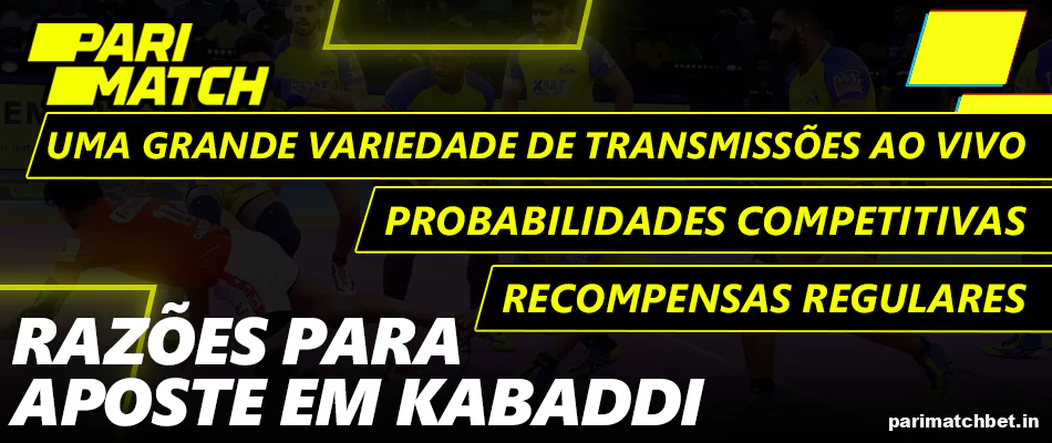 Razões para apostar no Kabaddi na Parimatch Brasil