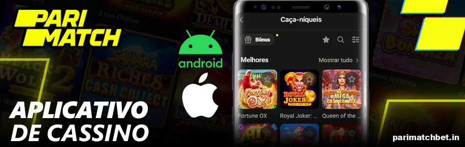 Aplicativo do Parimatch Casino para dispositivos Android e iOS